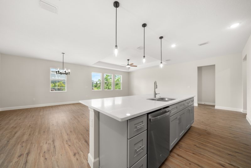 Oak kitchen island